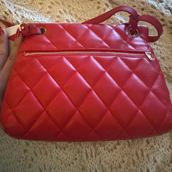 Balenciaga Touch B. Shoulder Bag Quilted Leather Medium Red - Picture 8 of 10